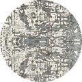 Art Carpet 8 Ft. Titanium Collection Topography Woven Round Area Rug, Linen 841864116470